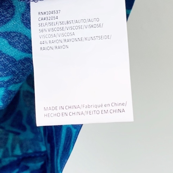 NWT Anthropologie Tiny Postcard Zebra Print Colorblock Button Down Top - Picture 7 of 7